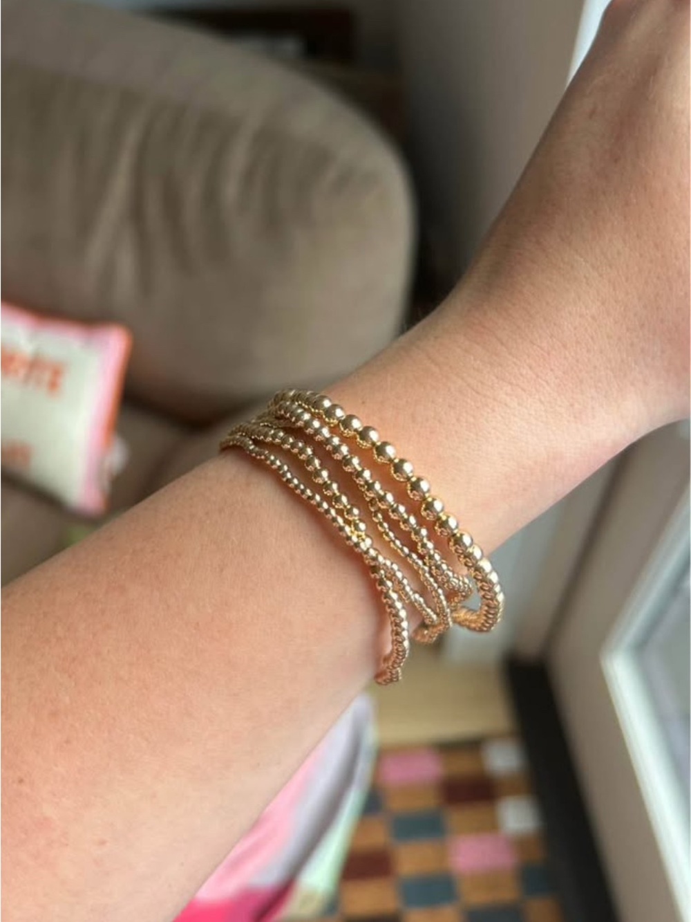 House of Harlow - Gold Beaded Bracelets for Women